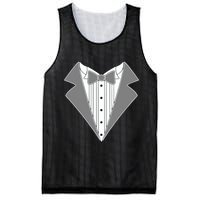 Silver Tuxedo Wedding Tux Mesh Reversible Basketball Jersey Tank