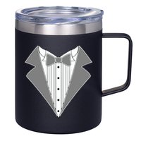 Silver Tuxedo Wedding Tux 12oz Stainless Steel Coffee Mug