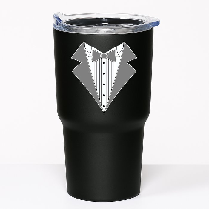 Silver Tuxedo Wedding Tux Tumbler