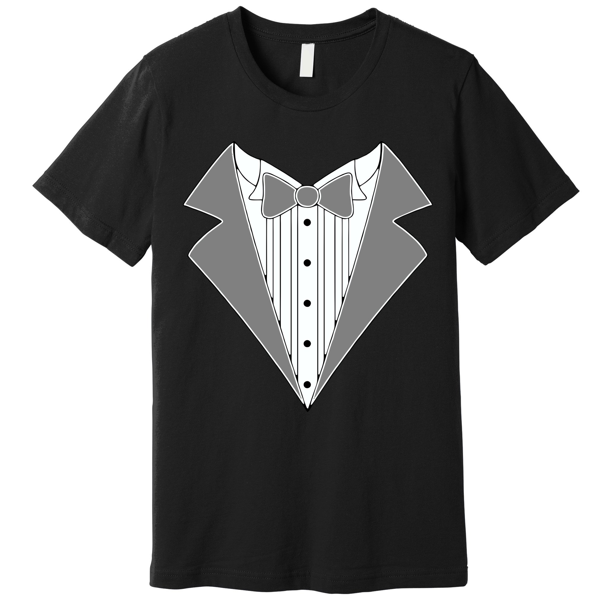 Silver Tuxedo Wedding Tux Premium T-Shirt