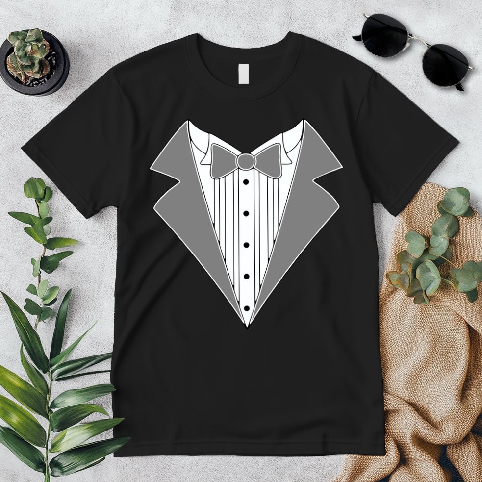 Silver Tuxedo Wedding Tux Premium T-Shirt