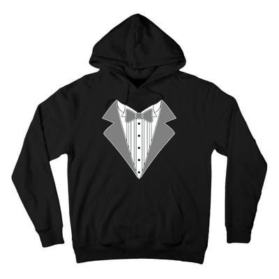 Silver Tuxedo Wedding Tux Tall Hoodie