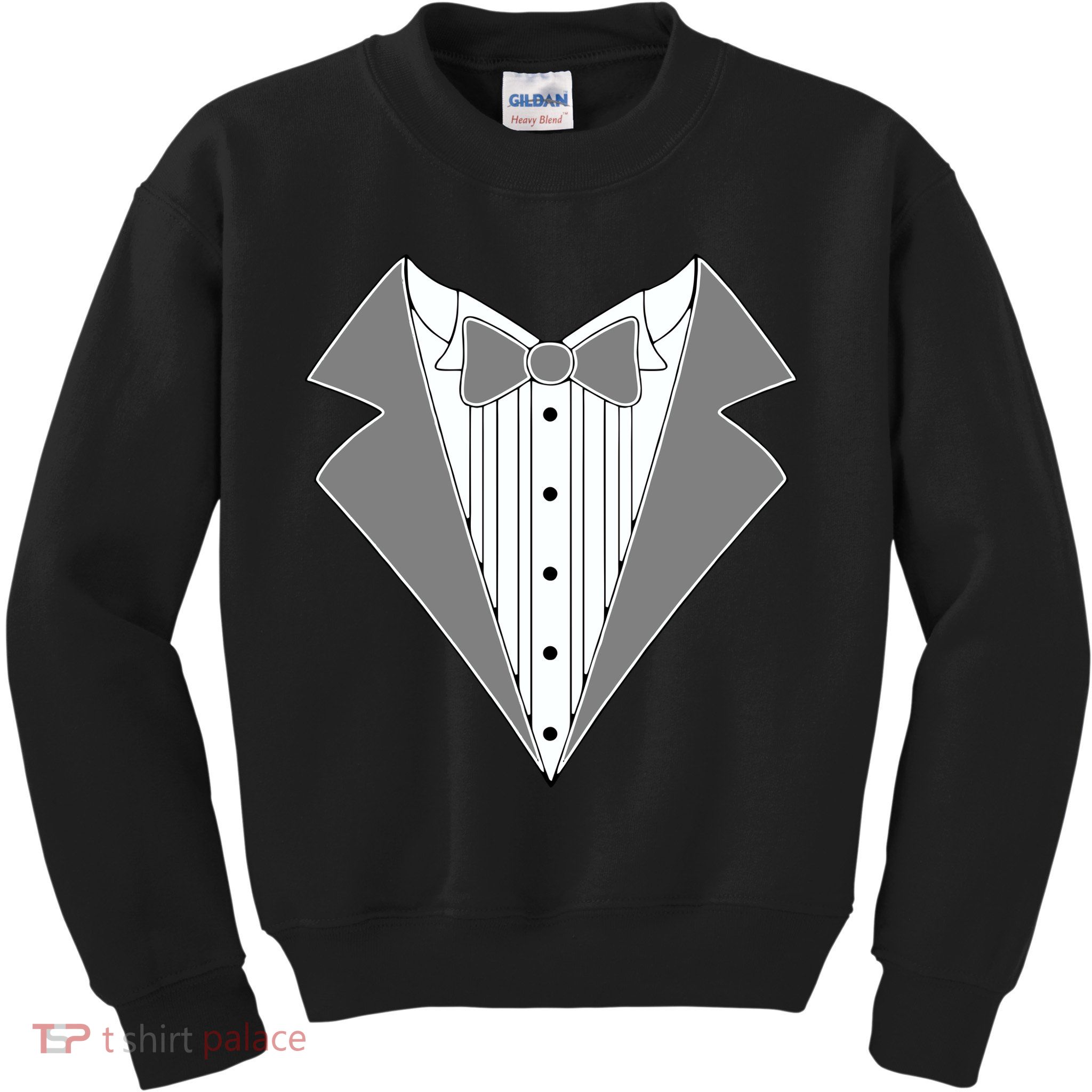 Silver Tuxedo Wedding Tux Kids Sweatshirt