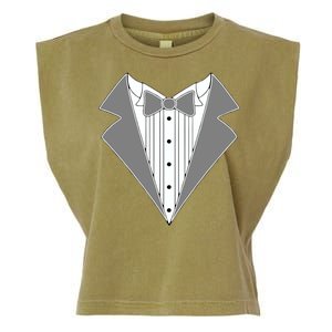 Silver Tuxedo Wedding Tux Garment-Dyed Women's Muscle Tee