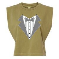 Silver Tuxedo Wedding Tux Garment-Dyed Women's Muscle Tee