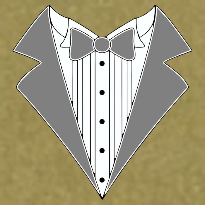 Silver Tuxedo Wedding Tux Garment-Dyed Women's Muscle Tee