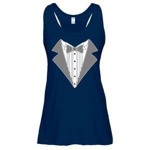 Silver Tuxedo Wedding Tux Ladies Essential Flowy Tank