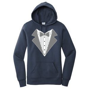 Silver Tuxedo Wedding Tux Women's Pullover Hoodie