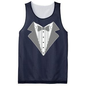 Silver Tuxedo Wedding Tux Mesh Reversible Basketball Jersey Tank