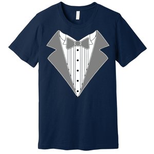 Silver Tuxedo Wedding Tux Premium T-Shirt