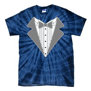 Silver Tuxedo Wedding Tux Tie-Dye T-Shirt