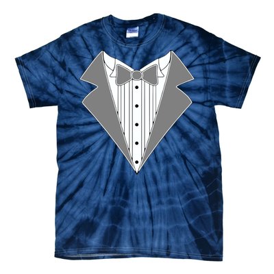 Silver Tuxedo Wedding Tux Tie-Dye T-Shirt