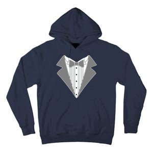 Silver Tuxedo Wedding Tux Tall Hoodie