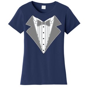 Silver Tuxedo Wedding Tux Women's T-Shirt