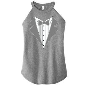 Silver Tuxedo Wedding Tux Women's Perfect Tri Rocker Tank