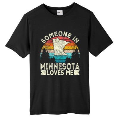 Someone In Minnesota Loves Me Retro Minnesota Tall Fusion ChromaSoft Performance T-Shirt