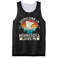 Someone In Minnesota Loves Me Retro Minnesota Mesh Reversible Basketball Jersey Tank