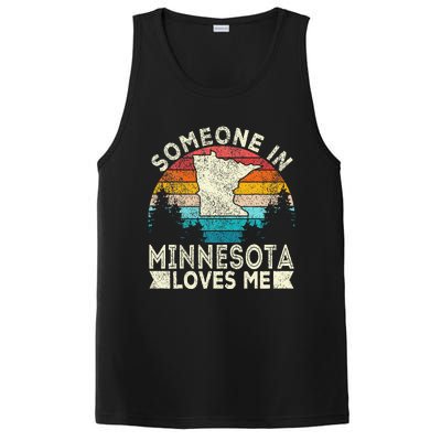 Someone In Minnesota Loves Me Retro Minnesota PosiCharge Competitor Tank