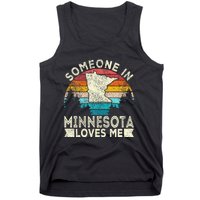 Someone In Minnesota Loves Me Retro Minnesota Tank Top