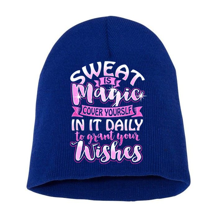 Sweat Is Magic Loves Yoga Practice Yogi Quote Namaste Zen Gift Short Acrylic Beanie