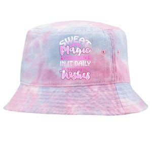 Sweat Is Magic Loves Yoga Practice Yogi Quote Namaste Zen Gift Tie-Dyed Bucket Hat