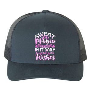 Sweat Is Magic Loves Yoga Practice Yogi Quote Namaste Zen Gift Yupoong Adult 5-Panel Trucker Hat