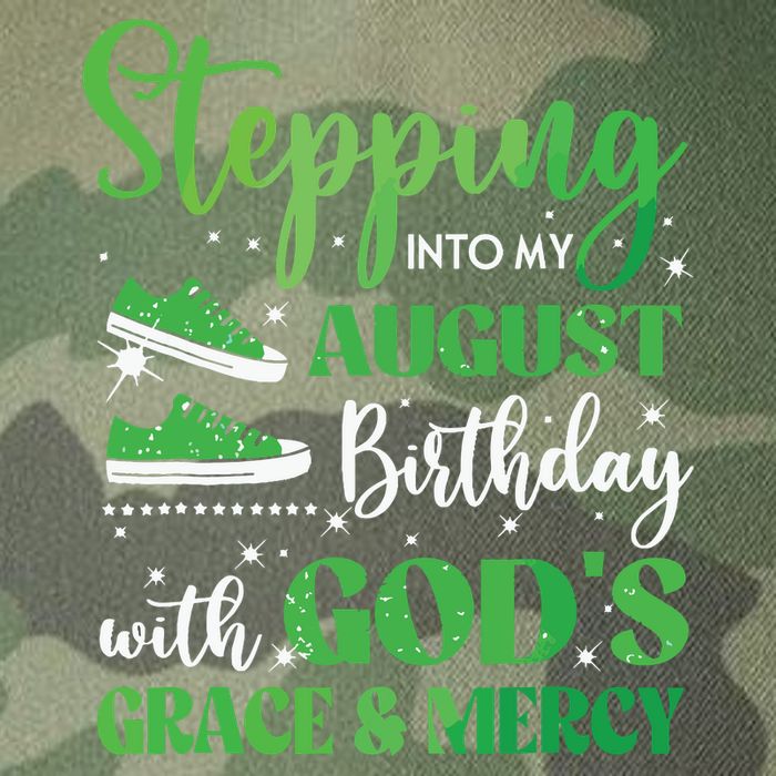 Stepping Into My August Birthday Grace And Mercy Legacy Tie Dye Trucker Hat