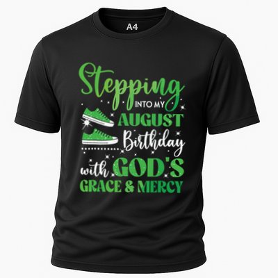 Stepping Into My August Birthday Grace And Mercy Performance Shirt