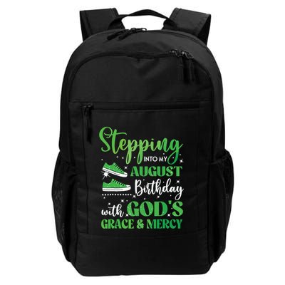 Stepping Into My August Birthday Grace And Mercy Backpack