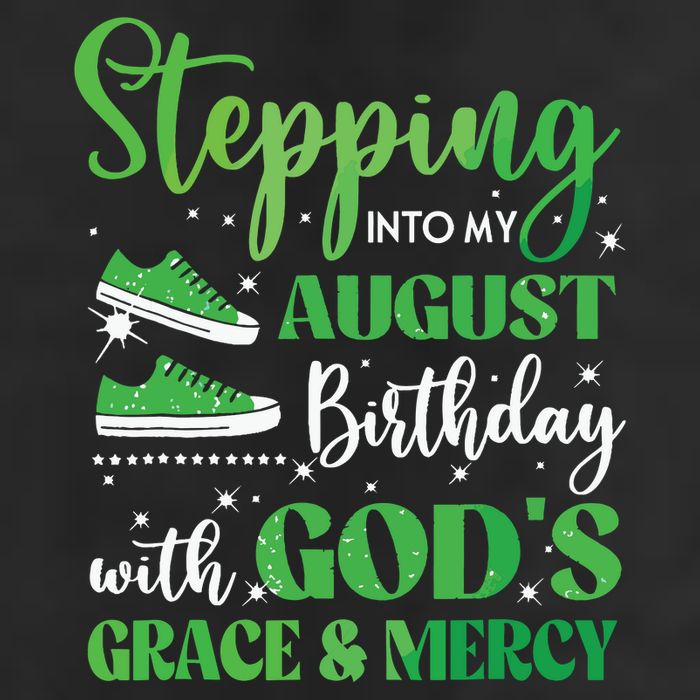 Stepping Into My August Birthday Grace And Mercy Golf Towel
