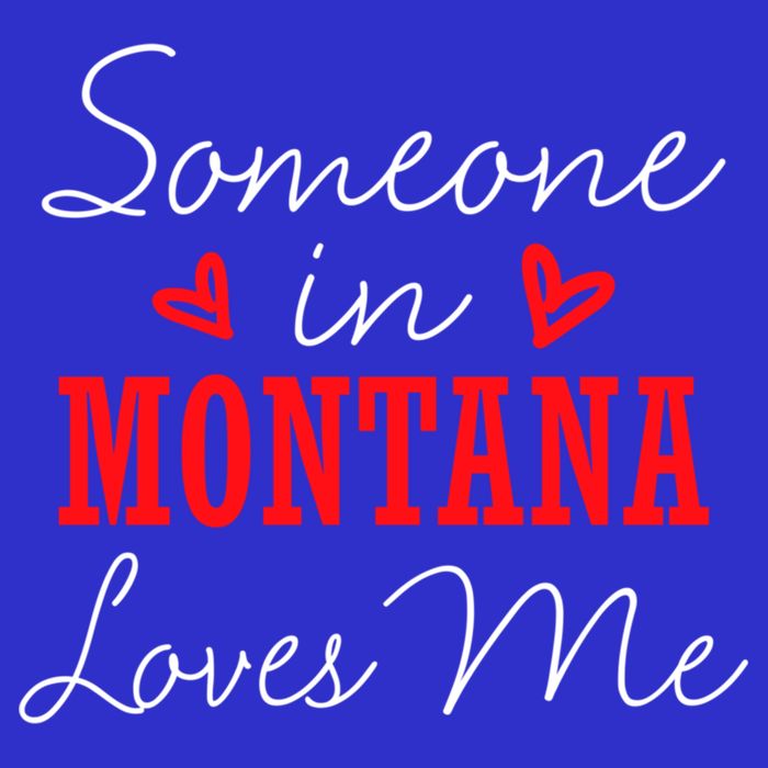 Someone In Montana Loves Me Relationship Couple Helena Funny Gift Apron
