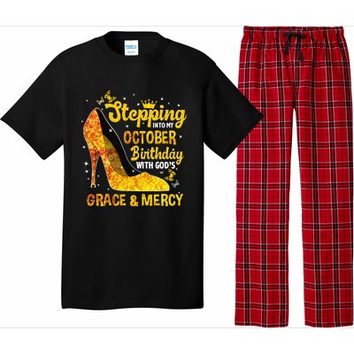 Stepping Into My October Birthday With Gods Grace and Mercy Pajama Set