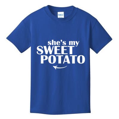 She Is My Sweet Potato I Yam Cute Couples Matching Funny Gift Kids T-Shirt