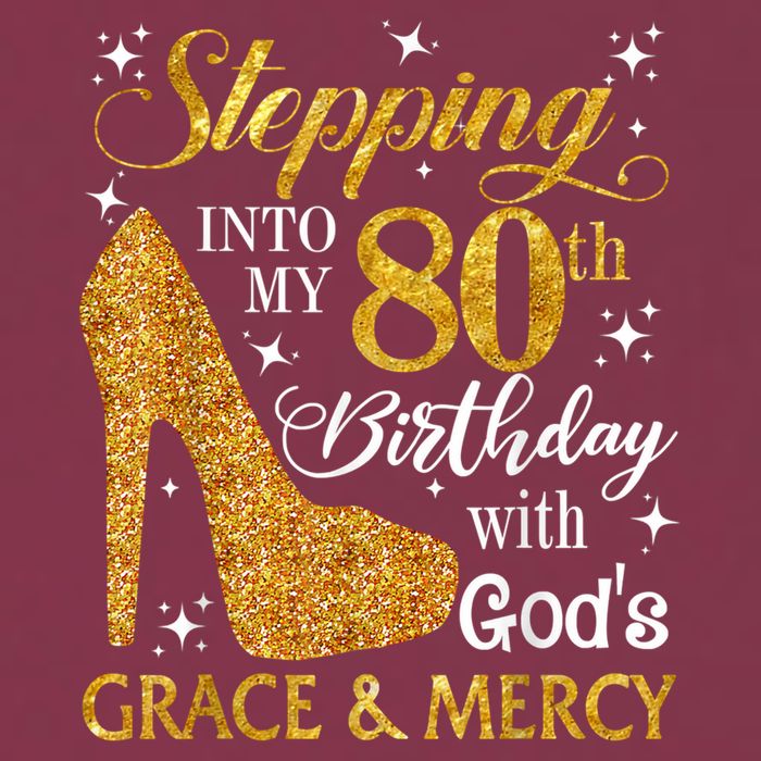 Stepping Into My 80th Birthday With God's Grace And Mercy 16oz Travel Tumbler