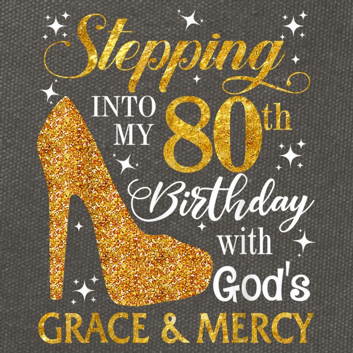 Stepping Into My 80th Birthday With God's Grace And Mercy Cotton Canvas Backpack