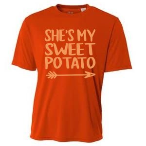 She Is My Sweet Potato I Yam Couples Thanksgiving Fall Gift Cooling Performance Crew T-Shirt