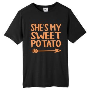 She Is My Sweet Potato I Yam Couples Thanksgiving Fall Gift Tall Fusion ChromaSoft Performance T-Shirt