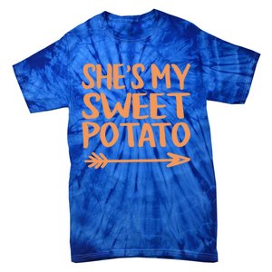 She Is My Sweet Potato I Yam Couples Thanksgiving Fall Gift Tie-Dye T-Shirt