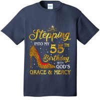 Stepping Into My 55th Birthday Present Gift Girl Wo 55 Year Old T-Shirt