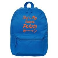 She Is My Sweet Potato I Yam Funny Couples Matching Gift 16 in Basic Backpack