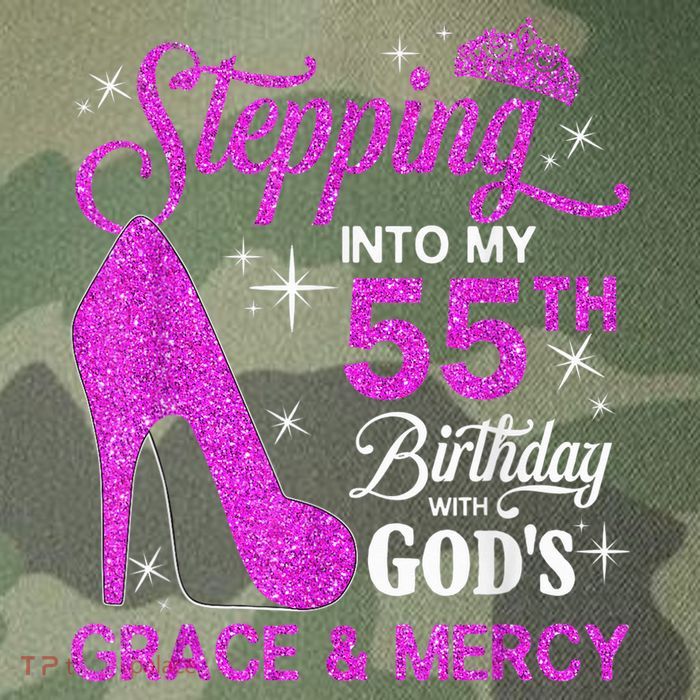 Stepping Into My 55th Birthday With God's Grace And Mercy Legacy Tie Dye Trucker Hat
