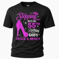 Stepping Into My 55th Birthday With God's Grace And Mercy Cooling Performance Crew T-Shirt
