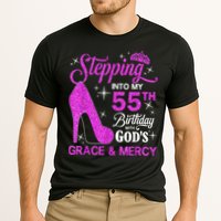 Stepping Into My 55th Birthday With God's Grace And Mercy Cooling Performance Crew T-Shirt
