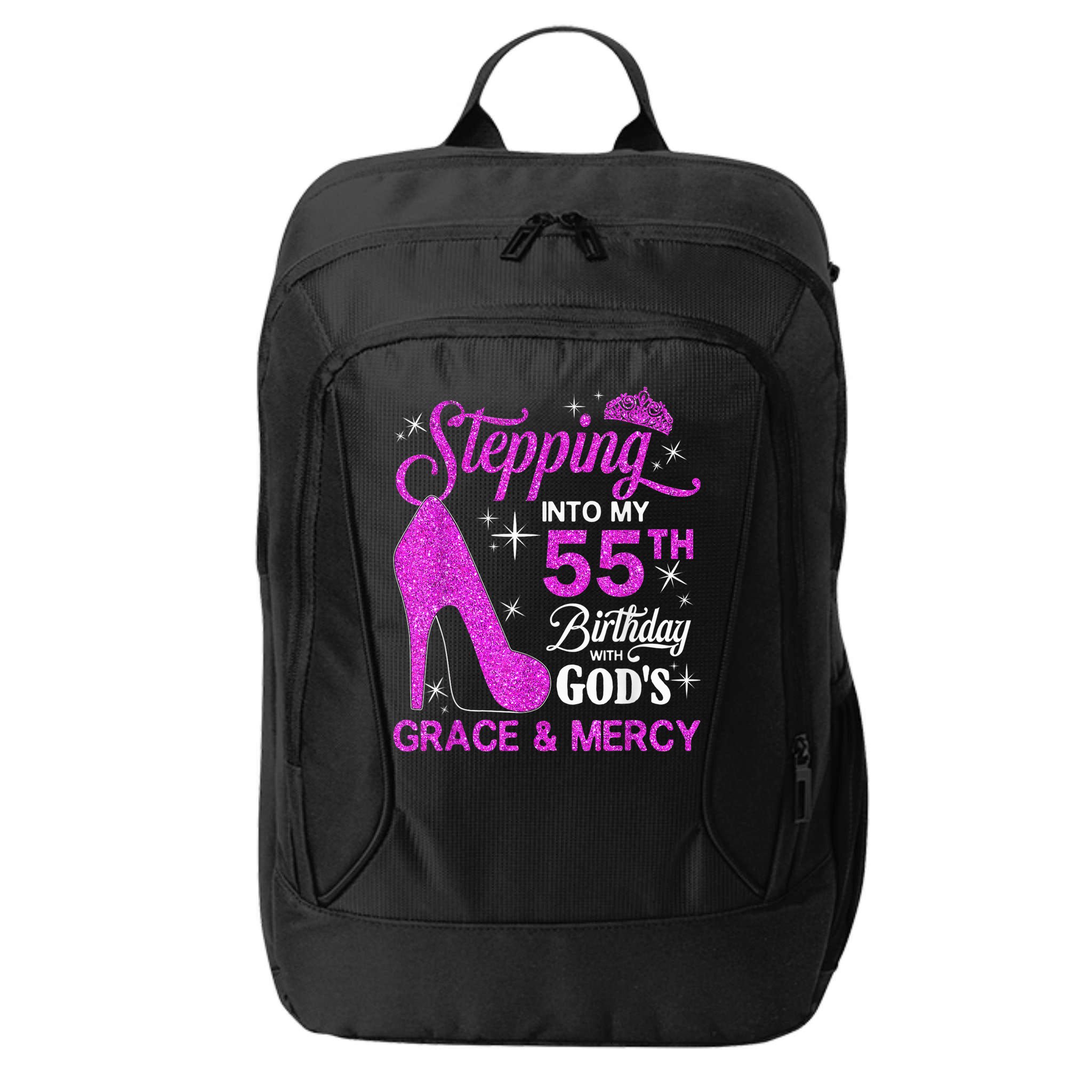 Stepping Into My 55th Birthday With God's Grace And Mercy City Backpack