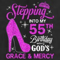 Stepping Into My 55th Birthday With God's Grace And Mercy 15oz Campfire Ceramic Mug