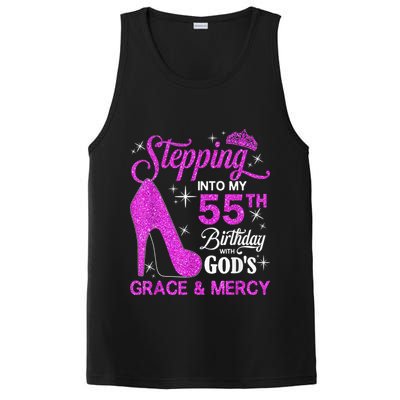 Stepping Into My 55th Birthday With God's Grace And Mercy PosiCharge Competitor Tank