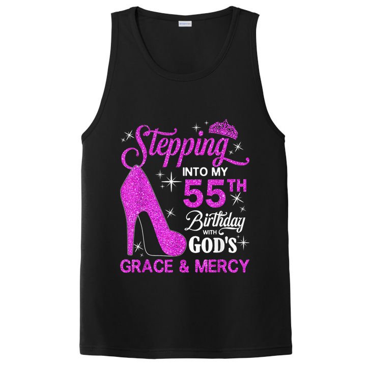 Stepping Into My 55th Birthday With God's Grace And Mercy PosiCharge Competitor Tank