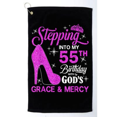 Stepping Into My 55th Birthday With God's Grace And Mercy Golf Towel
