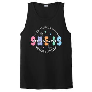 She Is Mom Lovely Strong Important Worthy Beautiful Funny Gift PosiCharge Competitor Tank