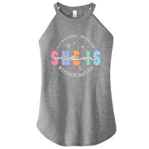 She Is Mom Lovely Strong Important Worthy Beautiful Funny Gift Women's Perfect Tri Rocker Tank